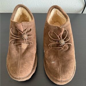 Brown Suede Kids Shoes